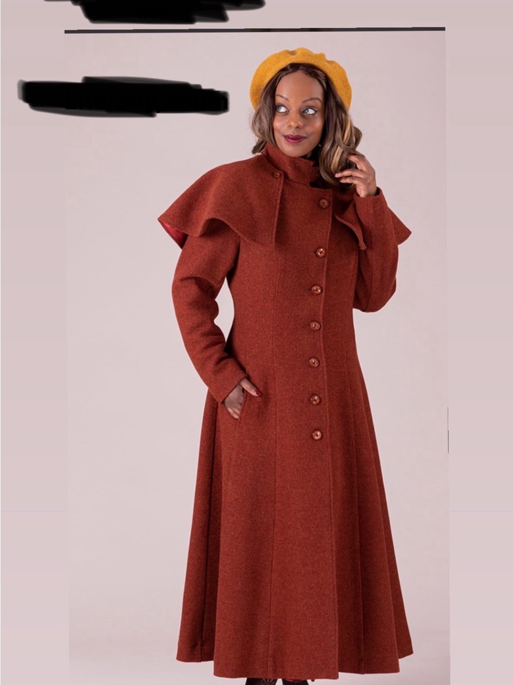 No Shit Sherlock Coat in Rust